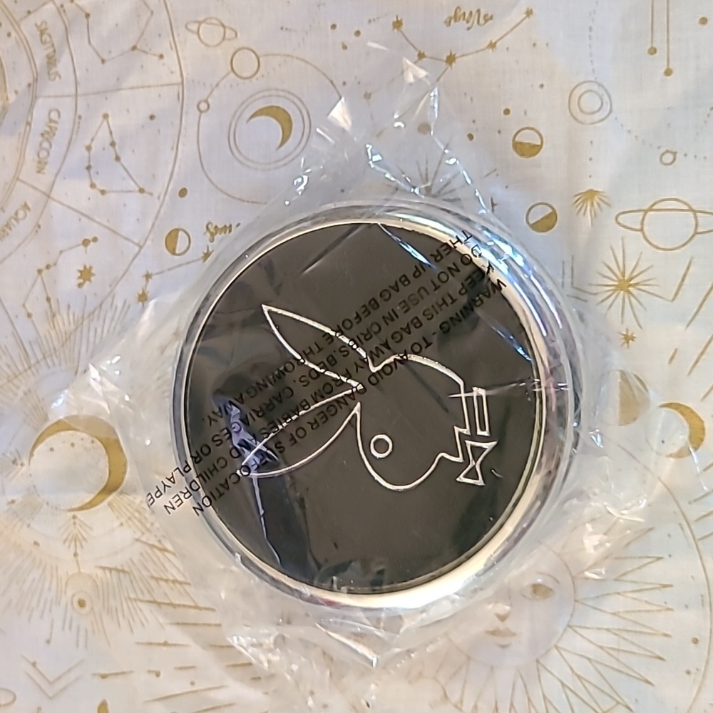 Playboy Coasters NIB Faux Leather & Holder